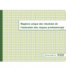 Piqûre 24x32cm - Registre unique des résultats de l'évaluation des risques professionnels - 60 pages