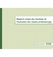 Piqûre 24x32cm - Registre unique des résultats de l'évaluation des risques professionnels - 60 pages
