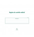 Piqûre 24x32cm - Registre de Contrôle médical - folioté - 60 pages