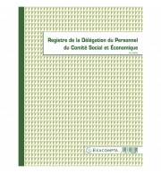 PIQÛRE 32X24CM - REGISTRE DE LA DELEGATION DU PERSONNEL DU CSE - 30 PAGES
