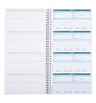 Carnet spiralé 29,7x14,8cm - Messages téléphones (4 à la page) - 50 feuilles dupli autocopiantes