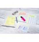 Étui de 100 fiches - bristol quadrillé 5x5 non perforé 100x150mm Couleurs assorties