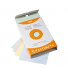 Étui de 100 fiches - bristol quadrillé 5x5 non perforé 100x150mm Couleurs assorties
