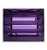 Module de classement Ecobox Linicolor 4 tiroirs Violet
