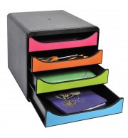 Module de classement Big Box 4 tiroirs Iderama Arlequin