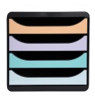 Module de classement Big Box 4 tiroirs Aquarel Couleurs assorties