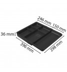 Organiseur de tiroir Drawinsert Ecoblack Noir