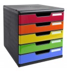 Module de classement Modulo Iderama 5 tiroirs fermés Arlequin