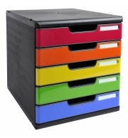 Module de classement Modulo Iderama 5 tiroirs fermés Arlequin