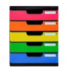 Module de classement Modulo Iderama 5 tiroirs fermés Arlequin