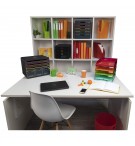 Module de classement Modulo Black Office 5 tiroirs fermés Noir/arlequin