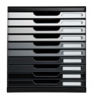 Module de classement Modulo Shades of Grey 10 tiroirs fermés Gris