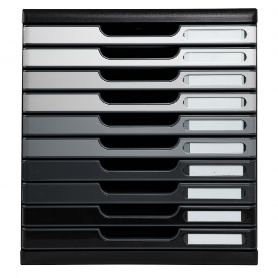 Module de classement Modulo Shades of Grey 10 tiroirs fermés Gris
