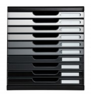 Module de classement Modulo Shades of Grey 10 tiroirs fermés Gris