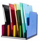 Trieur vertical Modulotop Ecoblack 5 intercalaires coloris Arlequin