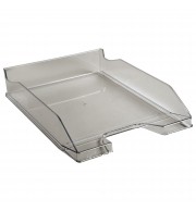 Corbeille à courrier Combo Midi Office Gris transparent