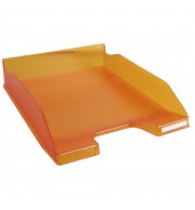 Corbeille à courrier Combo Midi translucide grainé Linicolor Orange