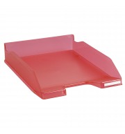 Corbeille à courrier Combo Midi translucide grainé Linicolor Framboise