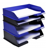 Corbeille à courrier Combo à l'italienne Office Bleu nuit