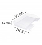 Corbeille à courrier Combo à l'italienne Office Cristal