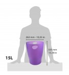 Corbeille à papier Ecobin Violet