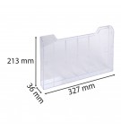 CASE SUPPLEMENTAIRE TRANSPARENTE FORMAT PAYSAGE / 36x327x213 mm