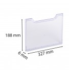 PLAQUE FINITION TRANSPARENTE FORMAT PAYSAGE / 6x327x18 mm