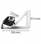 Bras pour téléphone Téléscophone Office Gris lumière