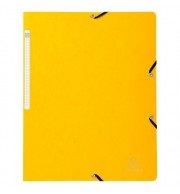 Chemise à élastique sans rabat carte lustrée 400gm2 - A4 Jaune