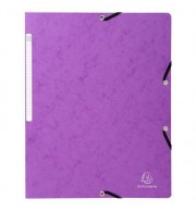 Chemise à élastique sans rabat carte lustrée 400gm2 - A4 Violine