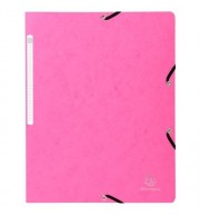 Chemise à élastique sans rabat carte lustrée 400gm2 - A4 Fuchsia