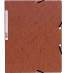 Chemise à élastique sans rabat carte lustrée 400gm2 - A4 Havane