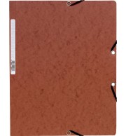 Chemise à élastique sans rabat carte lustrée 400gm2 - A4 Havane