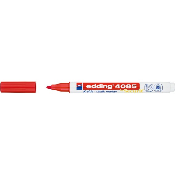 MARQUEUR CRAIE LIQUIDE EDDING POINTE 1-2MM 4085 ROUGE