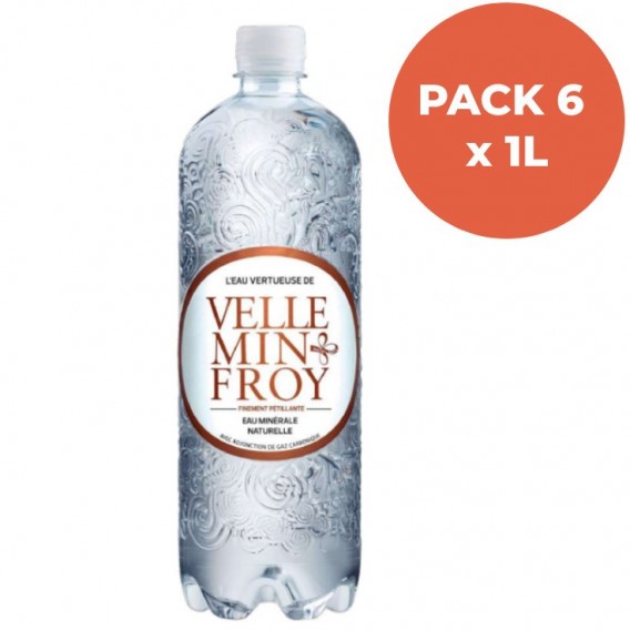 PACK 6 X 1L EAU GAZEUSE MINERALE VELLEMINFROY