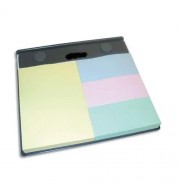 SUPPORT PORTE BLOC A VIS FORMAT 102X150mm + 4 BLOCS COLORIS PASTELS