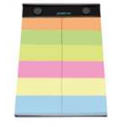 SUPPORT PORTE BLOC A VIS 204X105mm +12 BLOCS 34X75mm COLORIS ASSORTIS