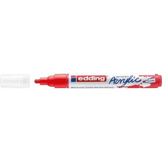 MARQUEUR EDDING ACRYLIC 5100-902 ROUGE
