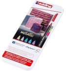 BOITE METAL 6 FEUTRES EFFET METALLIQUE 1200