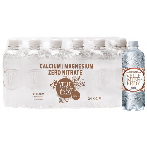 PACK 24 X 0.5L EAU GAZEUSE MINERALE VELLEMINFROY