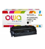 CARTOUCHE LASER COMPATIBLE HP CE505X / CANON 719H / K15121