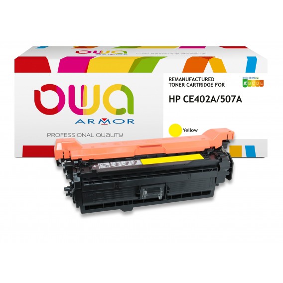 ARMOR CARTOUCHE LASER COMP HP CE402A JAUNE / K15540