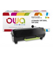 ARMOR CARTOUCHE LASER NOIRE COMP LEXMARK 50F2000 / K16025