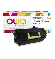 ARMOR CARTOUCHE LASER NOIRE COMP LEXMARK 52D2H00 / K15636OW