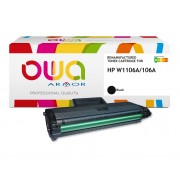 ARMOR CARTOUCHE LASER NOIRE COMPATIBLE HP W1106A / K18882