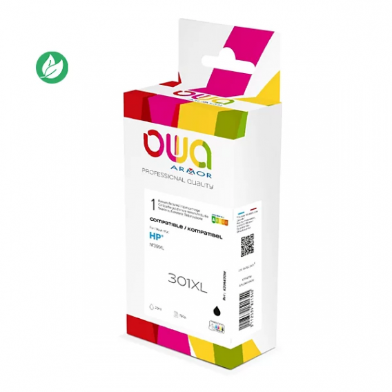 ARMOR CART JET D'ENCRE COMP HP 301XL NOIRE / K20647OW