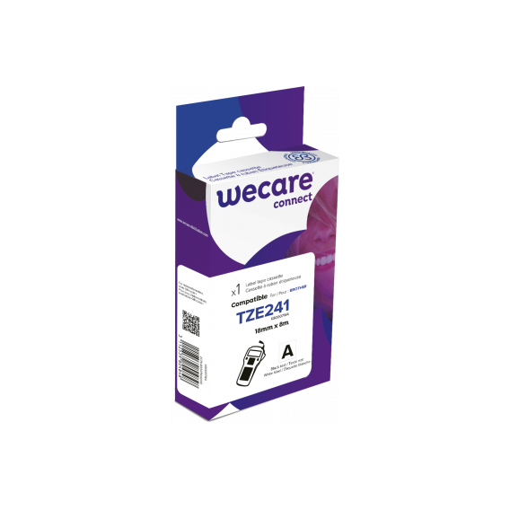 ARMOR RUBAN TITREUSE COMP BROTHER TZE241 NOIRE/BLANC - K80007WA