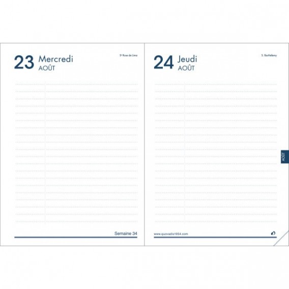 AGENDA SCOLAIRE QUO VADIS TEXTAGENDA 12X17
