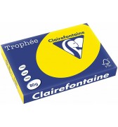 500 feuilles A3 Jaune fluo Clairefontaine Trophée 2884C 