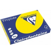 RAMETTE 500 FEUILLES A3 JAUNE FLUO 80G CLAIREFONTAINE 2884C